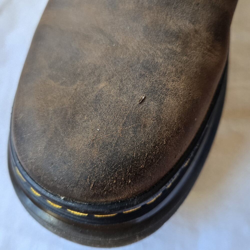 Dr Martens Tarik Brown Crazy Horse Leather Platform Boots Size Men's 7/Women's 8 - Picture 9 of 12